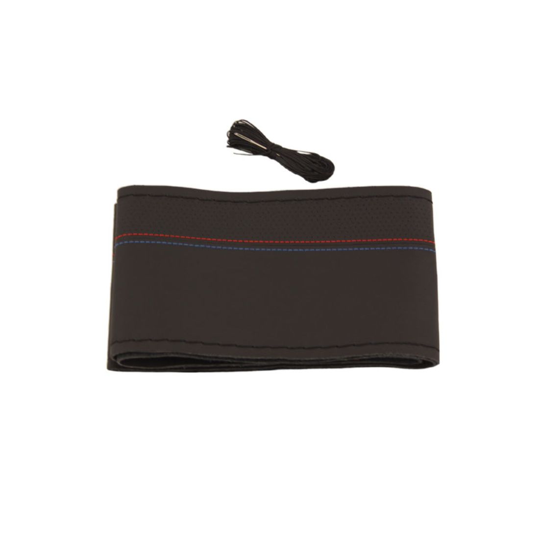 Калъф за волан за шиене - Sport - черен цвят с червени шевове