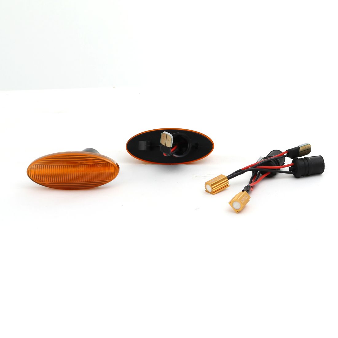 Диодни мигачи за калник за Opel Vectra B (1995-2002) - оранжави с бягащ мигач