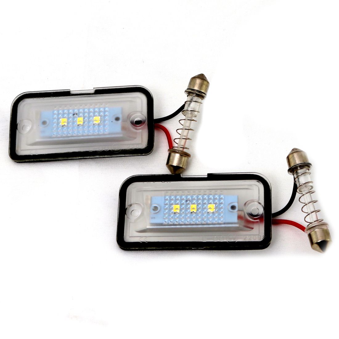 Плафони за осветление на задния номер за Mercedes W209 CLK, 61x31 mm