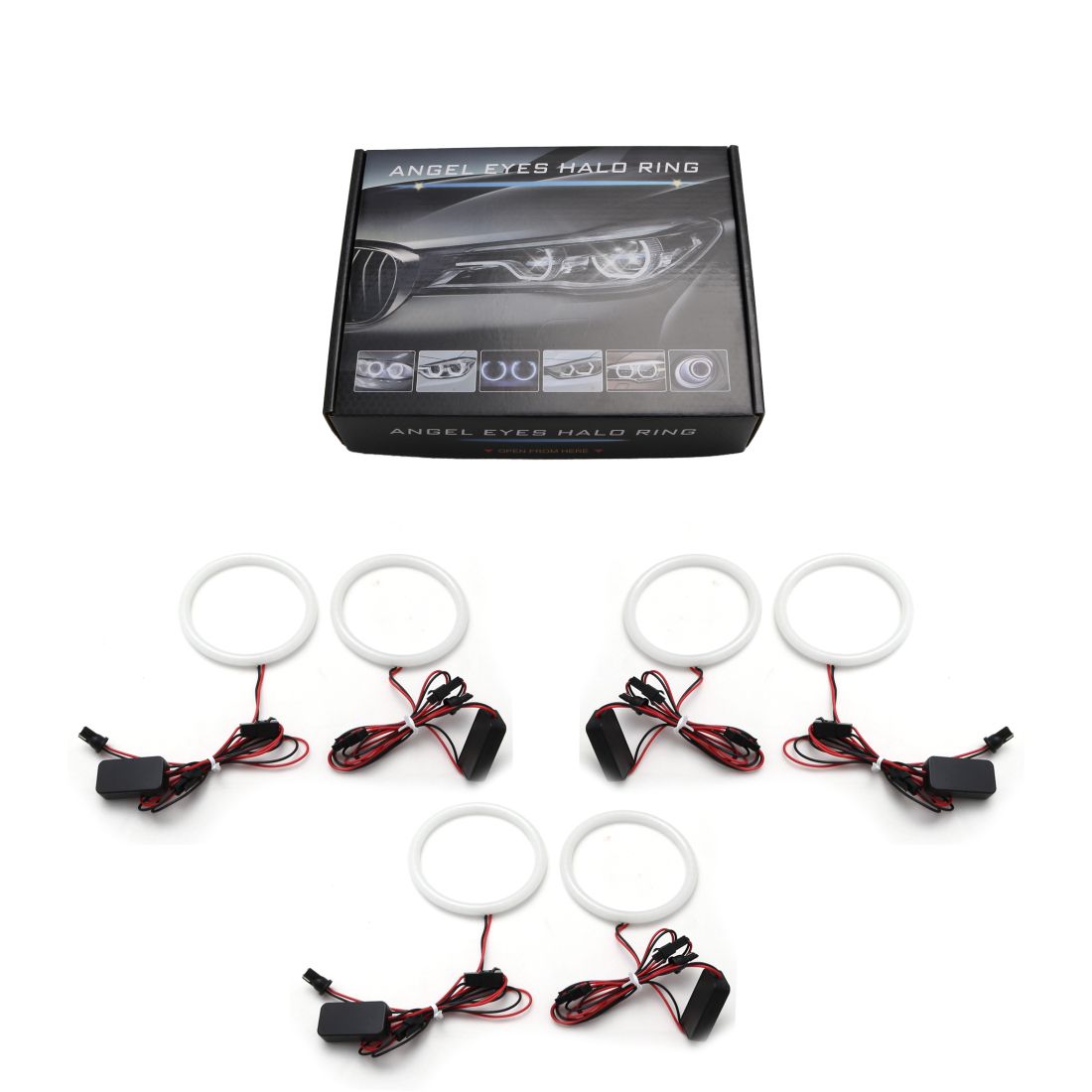 Диодни Ангелски Очи за Alfa Romeo 159 - Lightbar design матирани - бял цвят