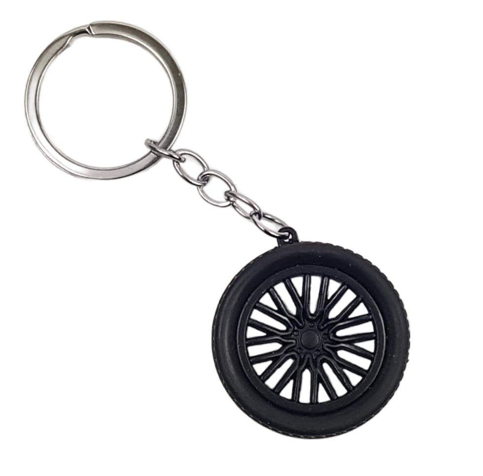 Ключодържател Алуминиева джанта - черна