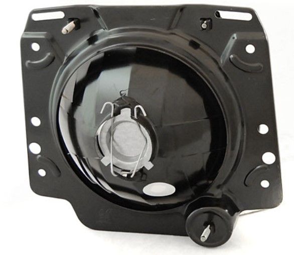 Кристални фарове с кръст GOLF II (83-93) - черен хром