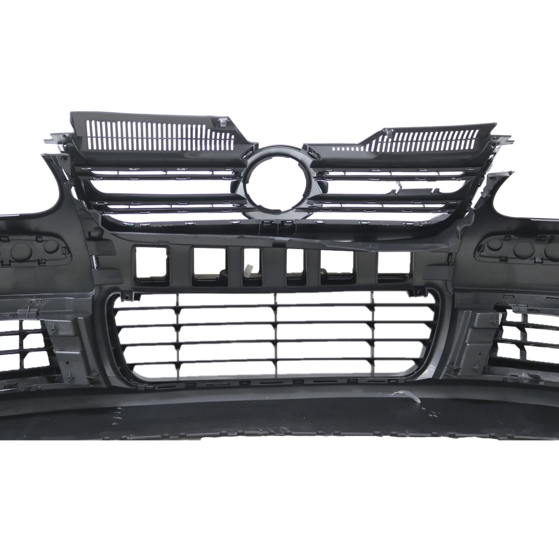 Предна броня за Golf 5 - R32 с R32 решетки без халогени - Хром