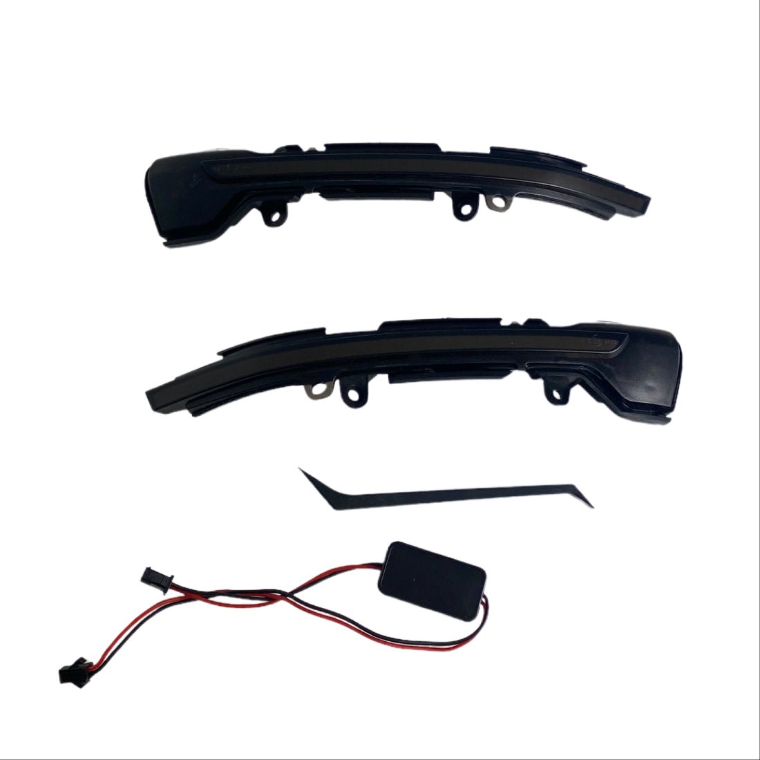 Диодни мигачи за странични огледала за Seat Leon (2012-2016) / Ibiza (2017+) / Arona (2017+) - опушени с бягащ мигач