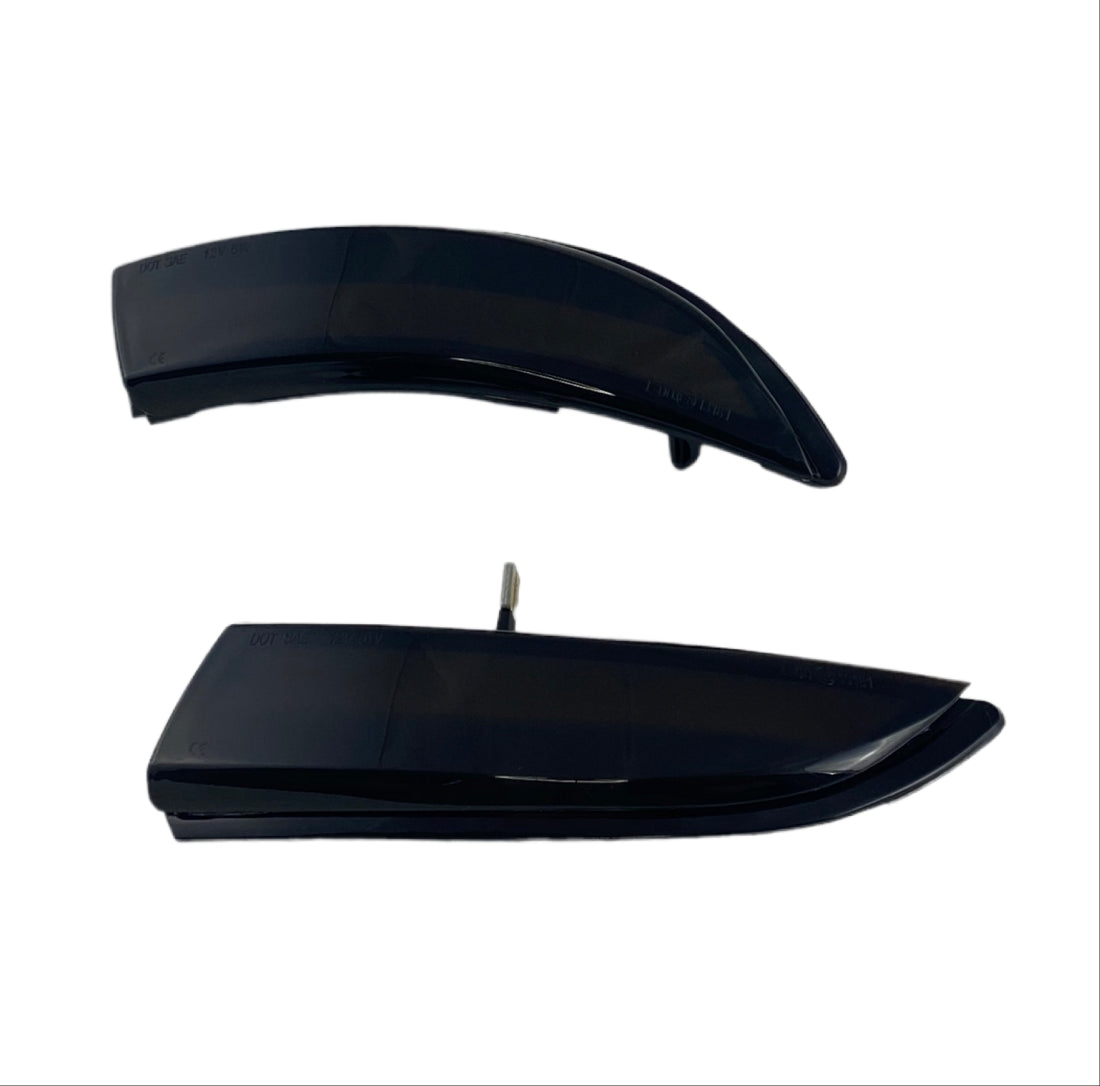 Диодни мигачи за странични огледала за Ford Fiesta (2008-2018), B-Max (2008-2018) - опушени с бягащ мигач