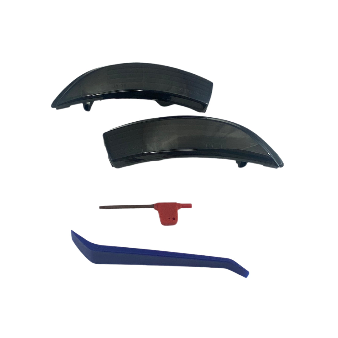 Диодни мигачи за странични огледала за Ford Fiesta (2008-2018), B-Max (2012+) - опушени с бягащ мигач