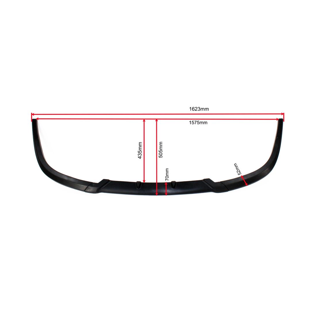 ДОБАВКА ЗА ПРЕДНА GTI БРОНЯ ЗА VOLKSWAGEN GOLF 5 (2004-2009) - ЧЕРЕН МАТ