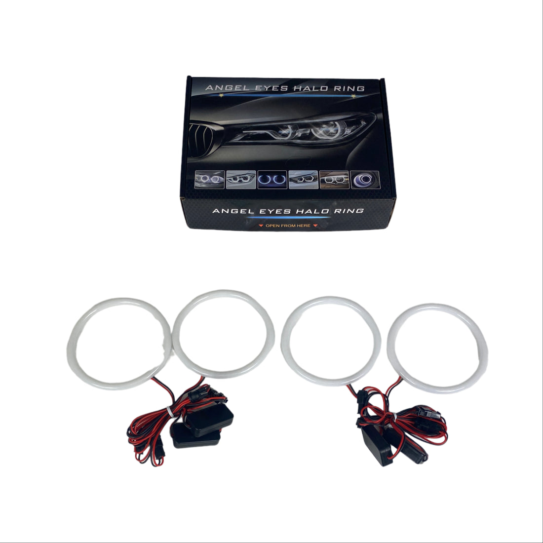 Ангелски Очи Лайтбар Дизайн за BMW E46 купе (2003+) - Жълт цвят