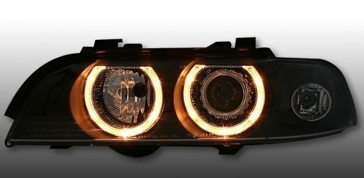Кристални фарове Angel Eyes BMW E39 (1995-2000) - черни