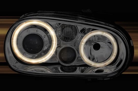 Кристални фарове Angel Eyes GOLF IV R32 - хром