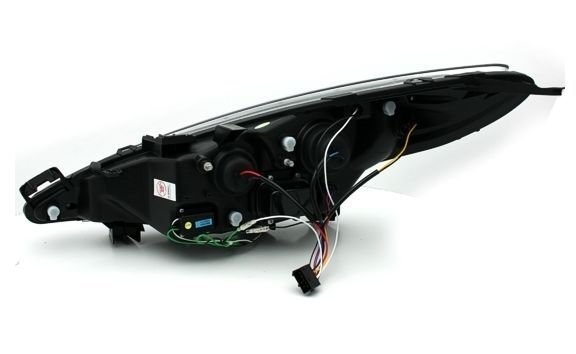 Кристални фарове PEUGEOT 207 (2006-2012) - черни