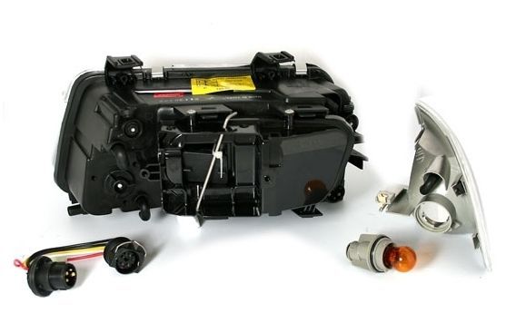 Кристални фарове за Audi A4 Angel Eyes (1995-1998) - хром