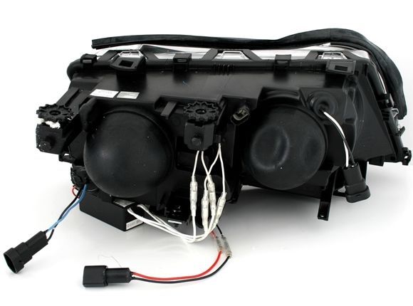 Кристални фарове за BMW E46 седан (2001-2005) - черни с CCFL