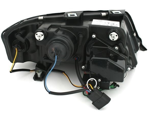 Кристални фарове с Лайтбар за Audi A6 С5 (2001-2004) - хром