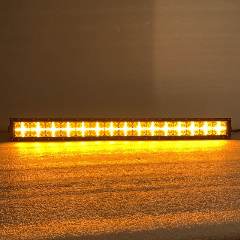 80 См Led Bar Лед Диоден Бар Прожектор Бяла и Оранжева, Жълта Светлина, Блиц, Флаш, CROSS DRL 180W 12V 24V