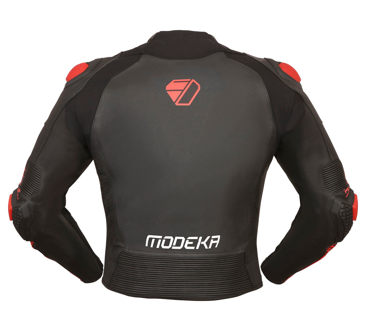 КОЖЕНО МОТО ЯКЕ MODEKA YRON BLACK/RED