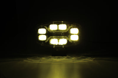 LED Халоген Фар DRL бяла/жълта светлина - 12-24V за джип, камион, агротехника и др.