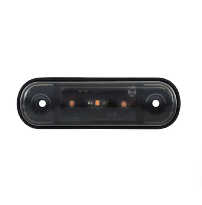 Жълта LED Габаритна светлина / Маркер - Опушен 3 диода 12V-24V