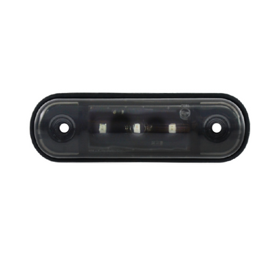 Червена LED Габаритна светлина / Маркер - Опушен 3 диода 12V-24V