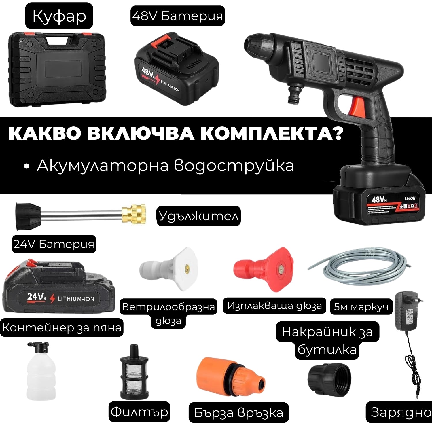 Преносима акумулаторна водоструйка JetSpark®