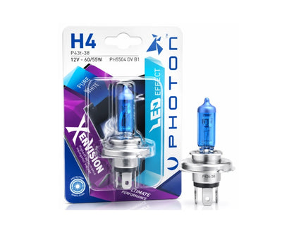 Халогенна Крушка H4 Photon Xenon Vision 12V 55/60W 5000K – Студено Бяла Светлина