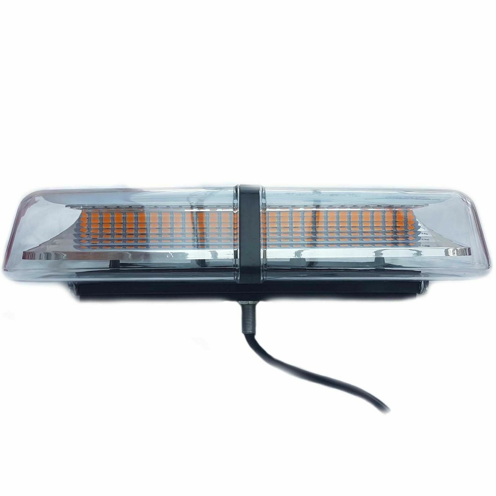 12V 24V Лед Led Аварийна Сигнална Лампа Маяк Буркан 72 Диода с 8 режима бяло стъкло с болтово захващане За Пътна Помощ Платформа Снегорин и др.