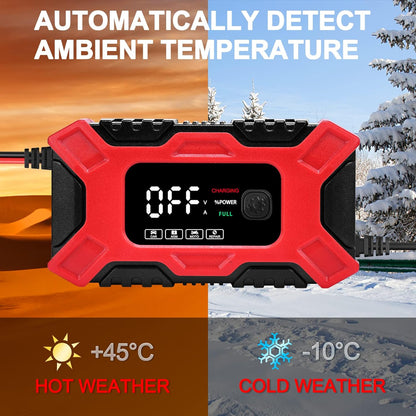 Автоматично Smart Смарт Импулсно Зарядно за Акумулатор 12V 6A