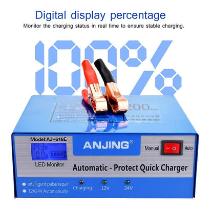 Интелигентно Импулсно зарядно за акумулатор 12V - 24V