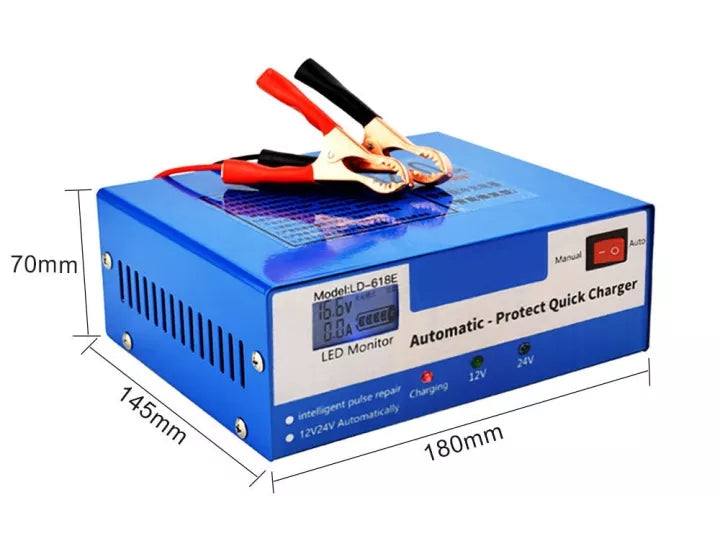 Интелигентно Импулсно зарядно за акумулатор 12V - 24V