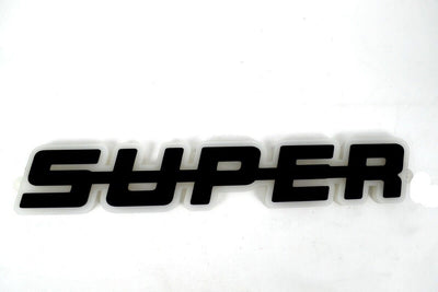 Светодиоден LED ЛЕД Надпис табела SUPER 24V бяла светлина 40 x 7cm