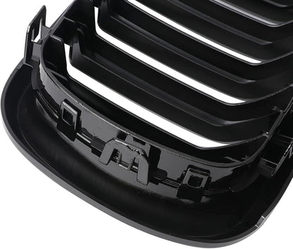 Двойни Бъбреци Решетки За БМВ BMW X5 X6 F15 F85 F16 F86 2014+ Черен Гланц Лак
