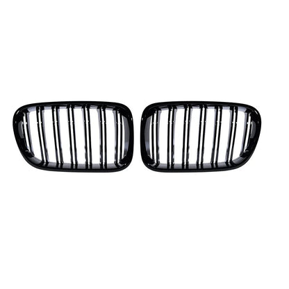 Двойни Бъбреци Решетки За БМВ BMW X3 F25 Преди Фейслифт 2010г.-2014г. Черен Гланц Лак
