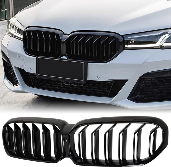 Двойни Бъбреци Решетки За BMW 5 SERIES G30 G31 LCI БМВ 5-та Серия Facelift BMW G30 G31 G38 2020г.-2023г. Черен Гланц Лак