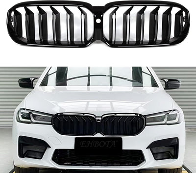 Двойни Бъбреци Решетки За BMW 5 SERIES G30 G31 LCI БМВ 5-та Серия Facelift BMW G30 G31 G38 2020г.-2023г. Черен Гланц Лак