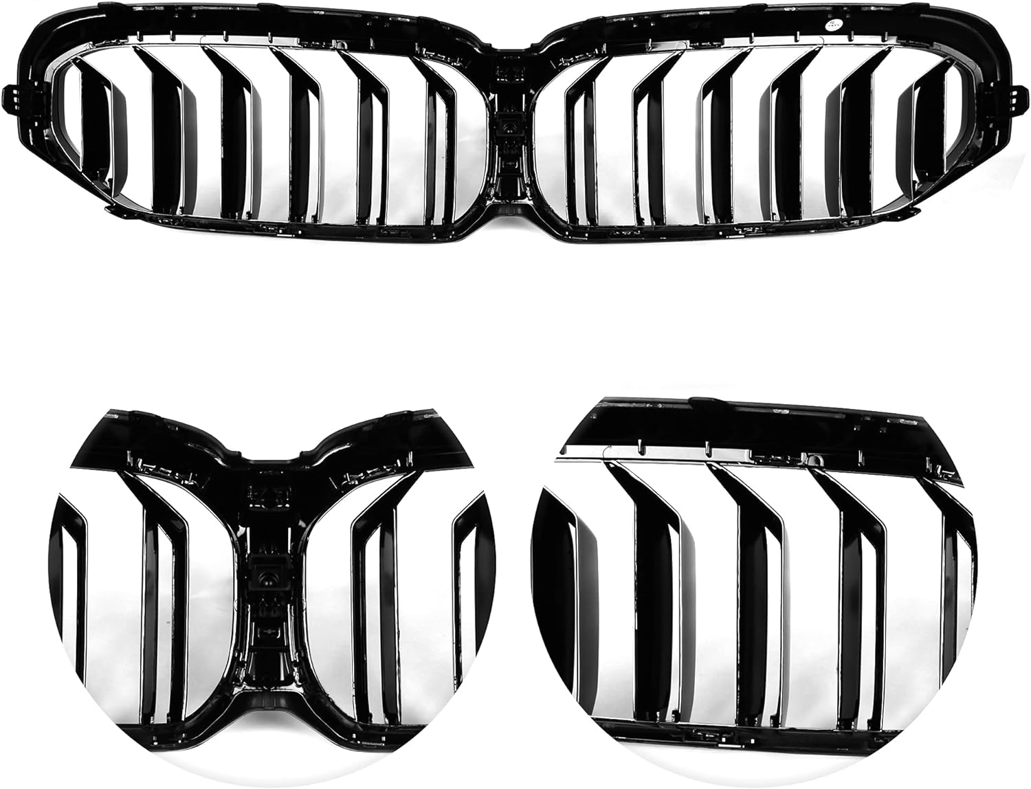 Двойни Бъбреци Решетки За BMW 5 SERIES G30 G31 LCI БМВ 5-та Серия Facelift BMW G30 G31 G38 2020г.-2023г. Черен Гланц Лак