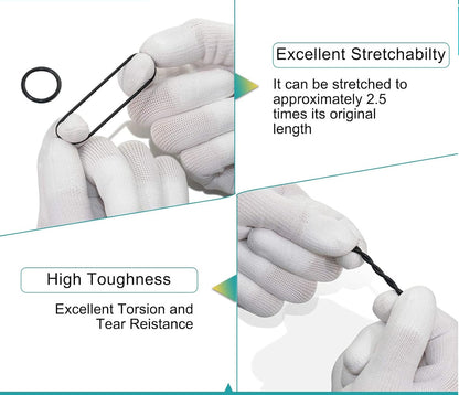 Универсален комплект от 419 бр. гумени О-пръстени