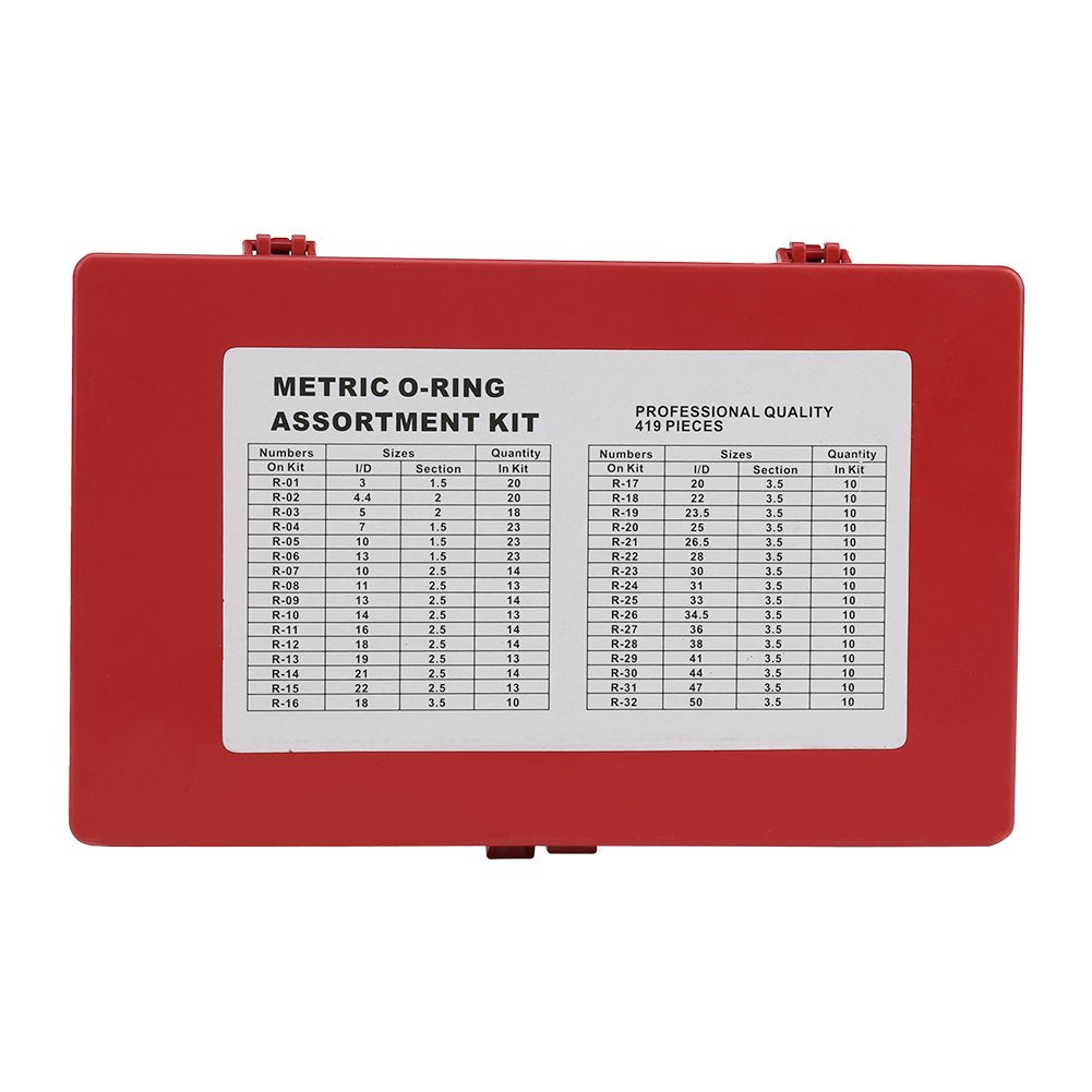 Универсален комплект от 419 бр. гумени О-пръстени