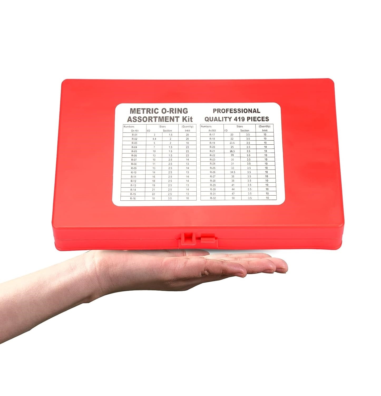 Универсален комплект от 419 бр. гумени О-пръстени