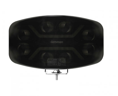 LED ЛЕД диоден фар халоген лампа 12V - 24V 48W бяло-жълто с черно стъкло за АТВ джип камион трактор земеделски и селскостопански машини и др. 245 x 139.4 x 90 mm E-mark E9