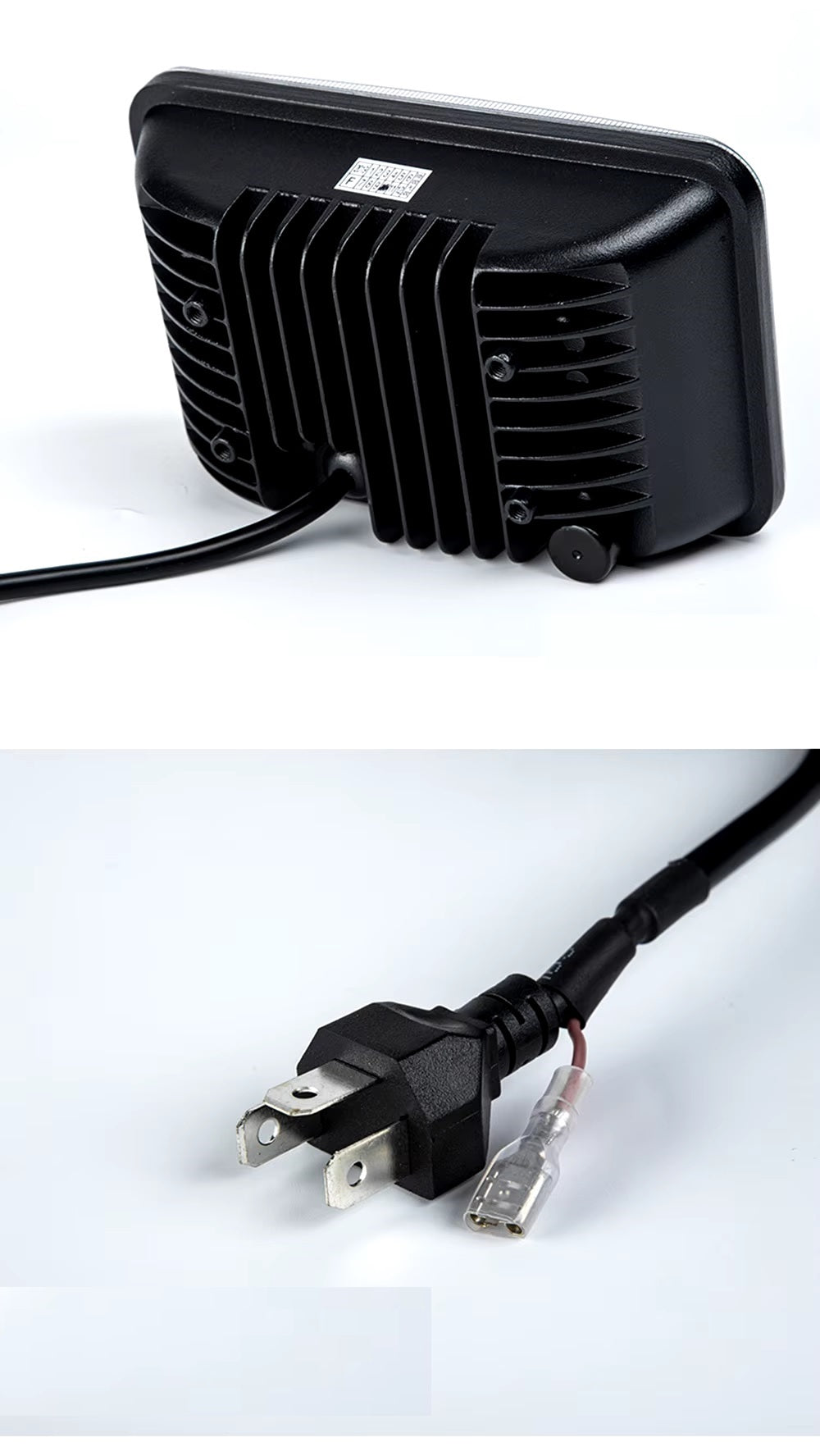 Комплект от 2бр. универсалeн 5 инча ЛЕД LED фар лампа халоген 12V-24V къси/дълги с DRL дневни светлини мигач бяло-жълто 8000lm за АТВ джип камион трактор и др.