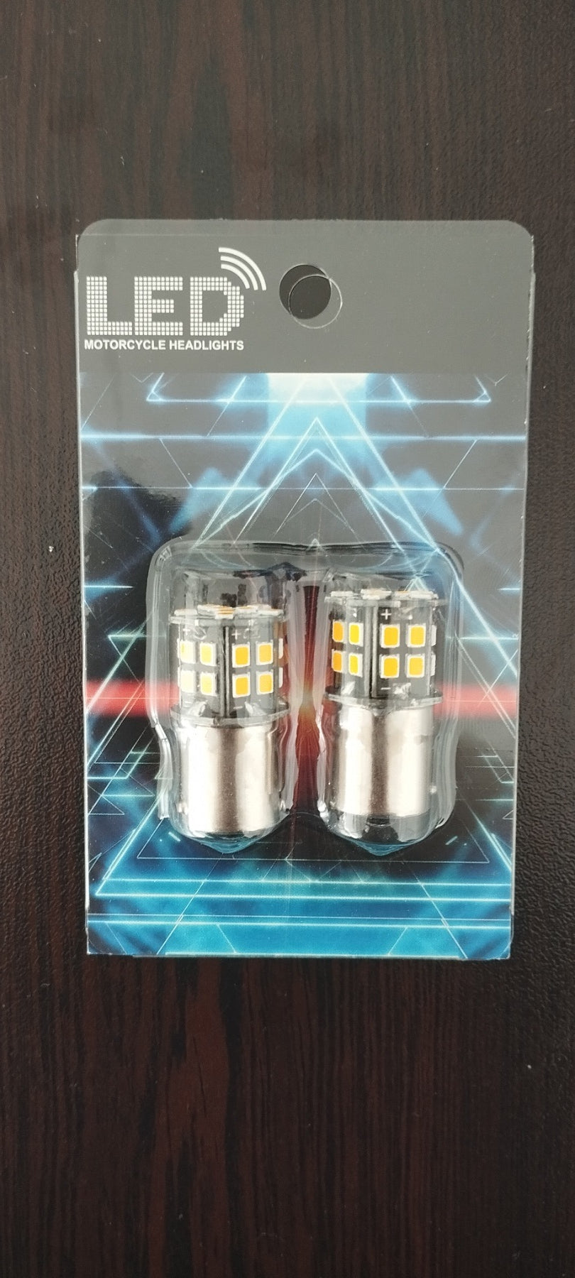 Комплект 2бр. LED Лед Крушки, 30 SMD, BAU15S 1156 (PY21W), 12V, оранжева светлина canbus, разминати пинове (150°)