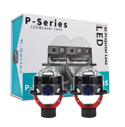 Комплект от 2бр. Bi-LED лазерни лупи за вграждане във фарове с къси и дълги светлини 3 инча 130W 8000lm 12V