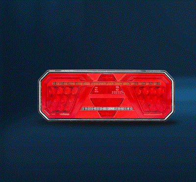 Комплект Ляв + Десен Мултифункционални Диодни LED Лед Стопове с Бягащ Мигач Неон Neon Ефект 12V 24V 350mm X 131mm X 35mm E9 За Бус Камион Тир Ремарке Караванa
