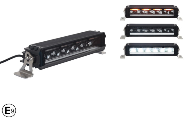 30.5 cm / 12 Инча 12V - 24V Висококачествен Led Bar Лед Бар Диоден Прожектор с бяла DRL габаритна светлина и оранжева аварийна блиц 4800LM