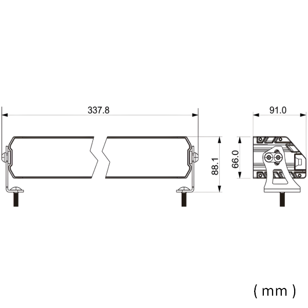 30.5 cm / 12 Инча 12V - 24V Висококачествен Led Bar Лед Бар Диоден Прожектор с бяла DRL габаритна светлина и оранжева аварийна блиц 4800LM