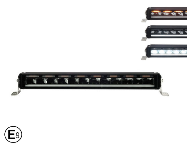 58.5 cm / 23 Инча 12V - 24V Висококачествен Led Bar Лед Бар Диоден Прожектор с бяла DRL габаритна светлина и оранжева аварийна блиц 7800LM