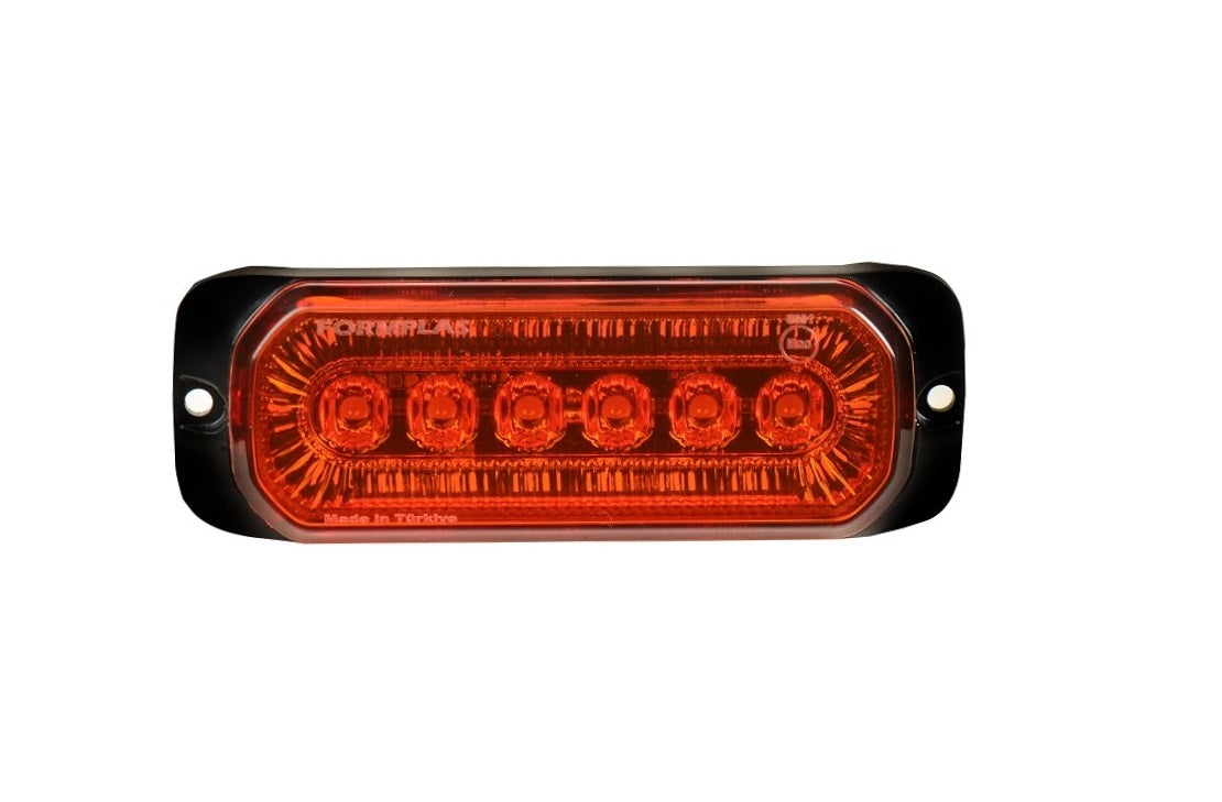 24LED Лед Диоден 12-24V Габарит Маркер Токос + аварийна блиц оранжева светлина мигаща за камион бус ван каравана платформа кемпер пътна помощ