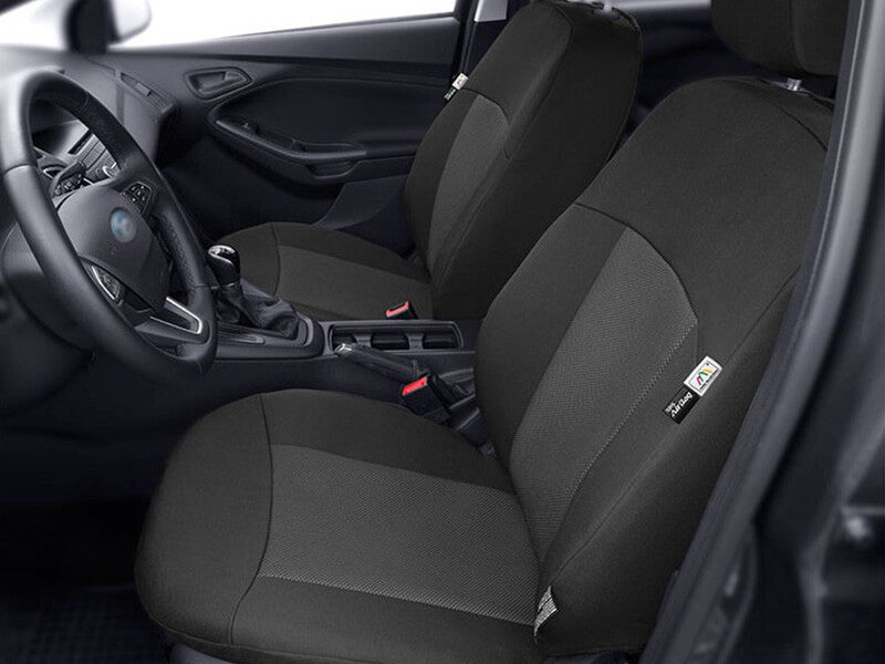 Комплект 1+1 Тапицерия Kegel за две единични предни седалки на Ford Focus 2003-2014 Mk2 Mk3 Черна Текстил