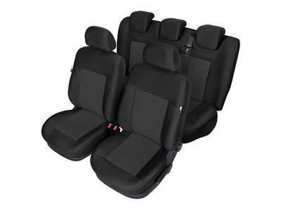 Пълен Комплект Тапицерия Kegel за предни+задни седалки на Volkswagen Golf 7 VII 2012-2019 Черна Текстил