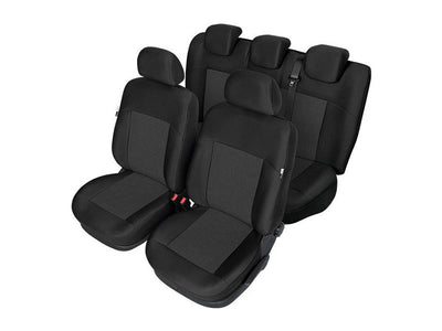 Пълен Комплект Тапицерия Kegel за предни+задни седалки на Volkswagen Passat B7 2010-2014 Черна Текстил